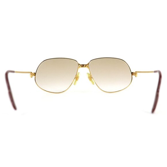 Cartier Teardrop Sunglasses Eyewear Gold Bordeaux main image 11
